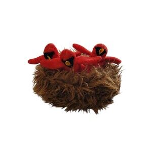 Folkmanis Cardinals in Nest Puppet Educational Nature Birds Spring Folktails